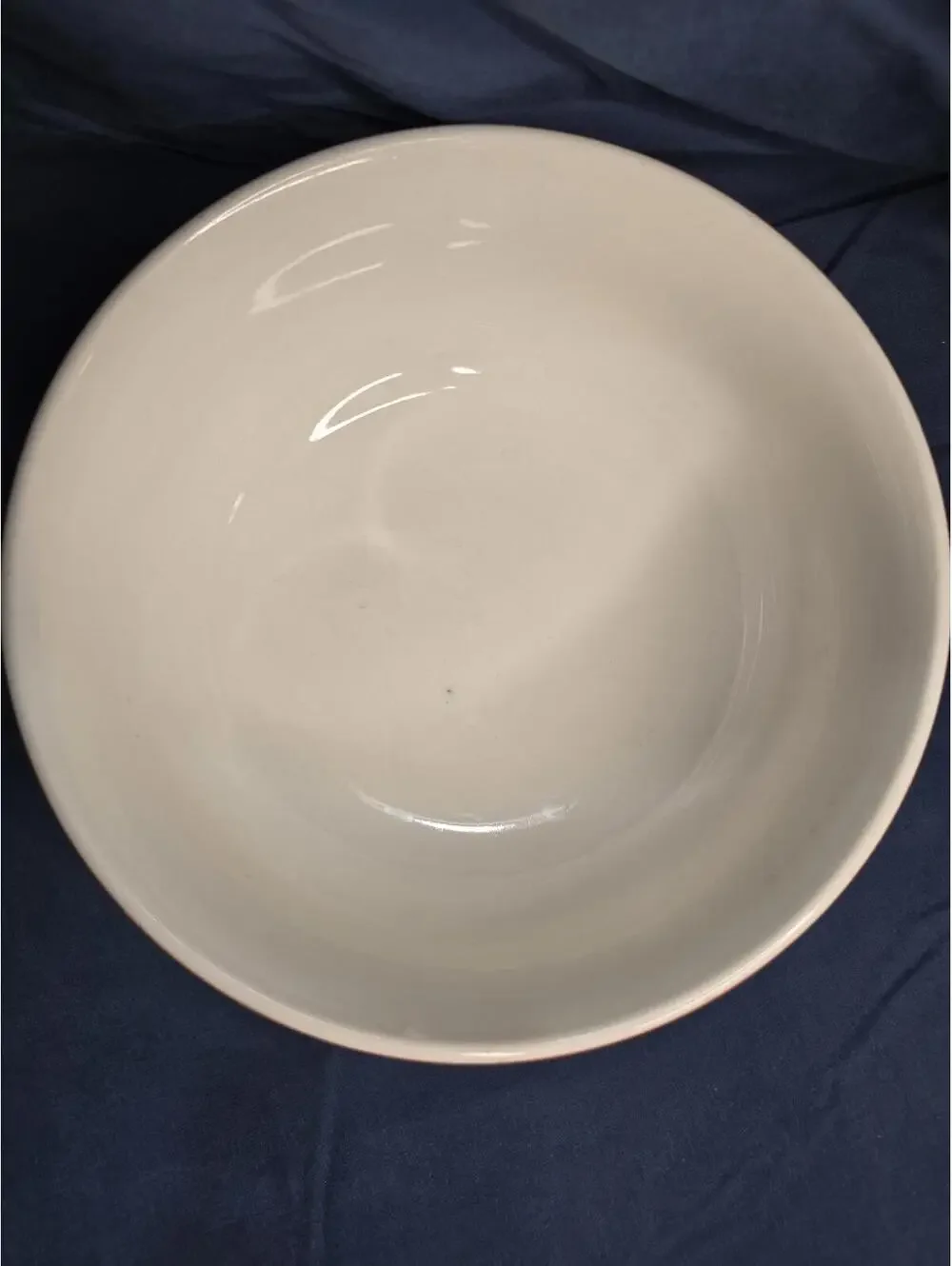 Vintage Hand-Painted Ceramic Serving Bowl with Fruit Design